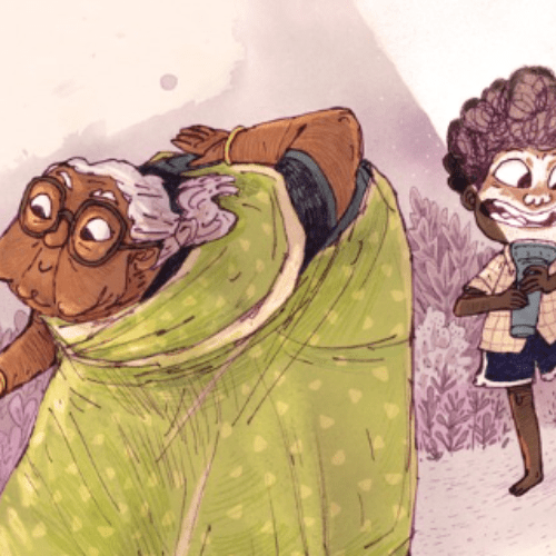 Ammachi and Sooraj tracking clues in their South Indian home